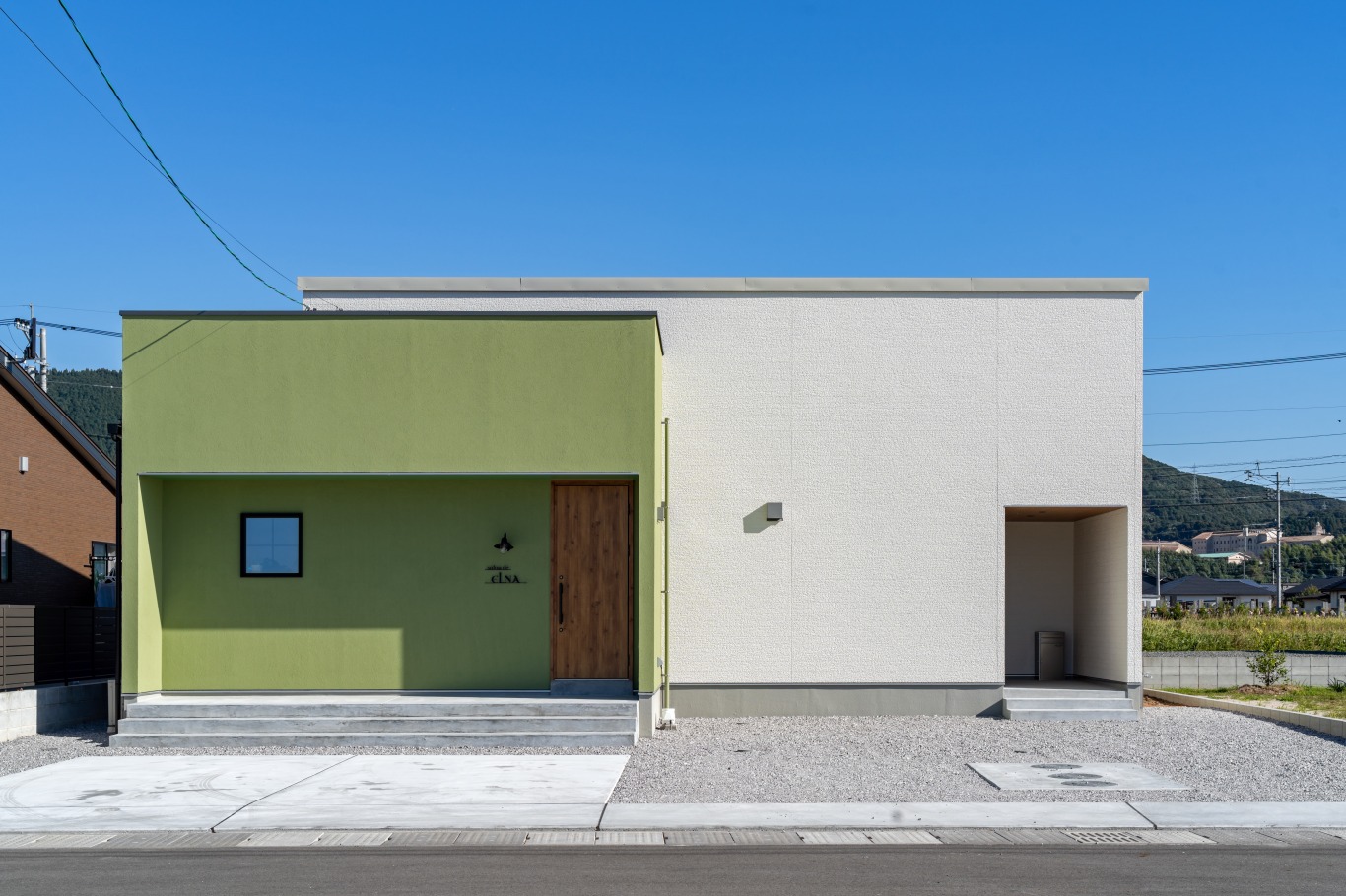 色で境界を作るお家